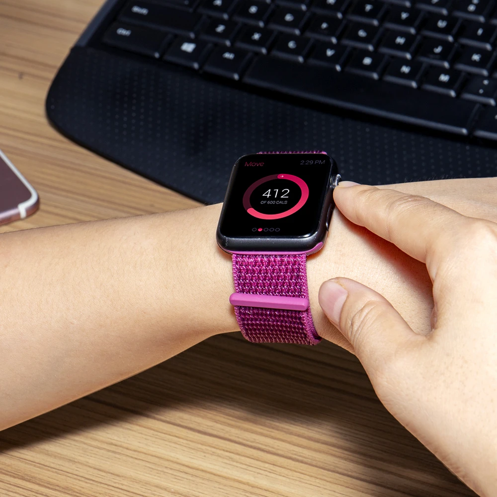 Нейлоновый ремешок для Apple Watch серии 5 42 мм iwatch 44 мм ремешок 38 мм 40 мм iwatch sreies 4 3 2 pulseira браслет ремешок для часов