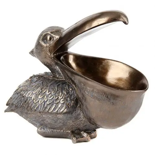 Antique Copper Пеликан модель ключи держатель телефона, пульта дистанционного управления дома гостиной Рабочий стол Декор ручной работы домашний магазин Настольный орнамент Decorat - Цвет: Antique Copper