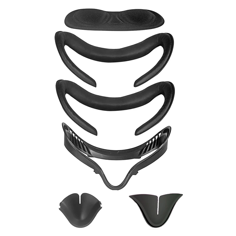 

Facial Interface Bracket face/lens Cover Set for Oculus Quest 2,PU Leather Foam Face Pad for Oculus Quest 2 VR Accessories,Black