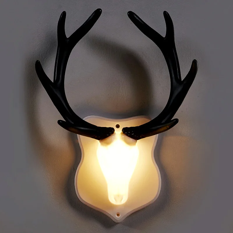 

Creative Decor TV Background Light Wall Surface Mounted Nordic 8 Types Deer Antler Wall Light LED Night Lights Bar Aisle