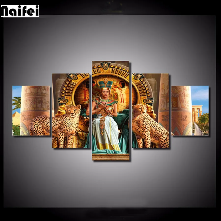 Набор для алмазной вышивки 5D картина из полных страз королева Египта Красавица и