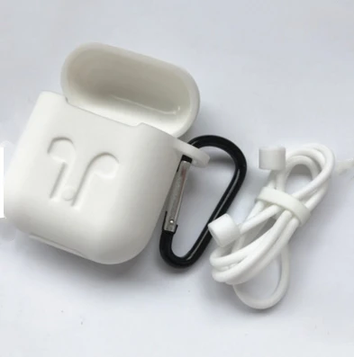 Нескользящий чехол для наушников 3 в 1 защитный силиконовый беспроводных Apple AirPods