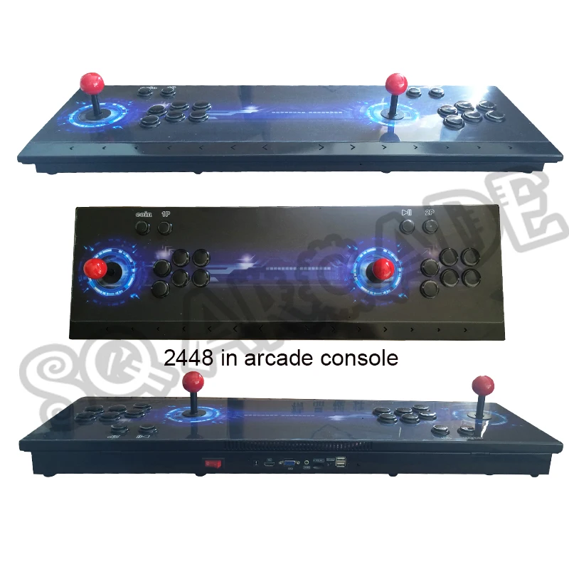 Двойная файтинговая аркадная консоль 2448 в 1 полностью Металлическая 134 3D игр Pandora