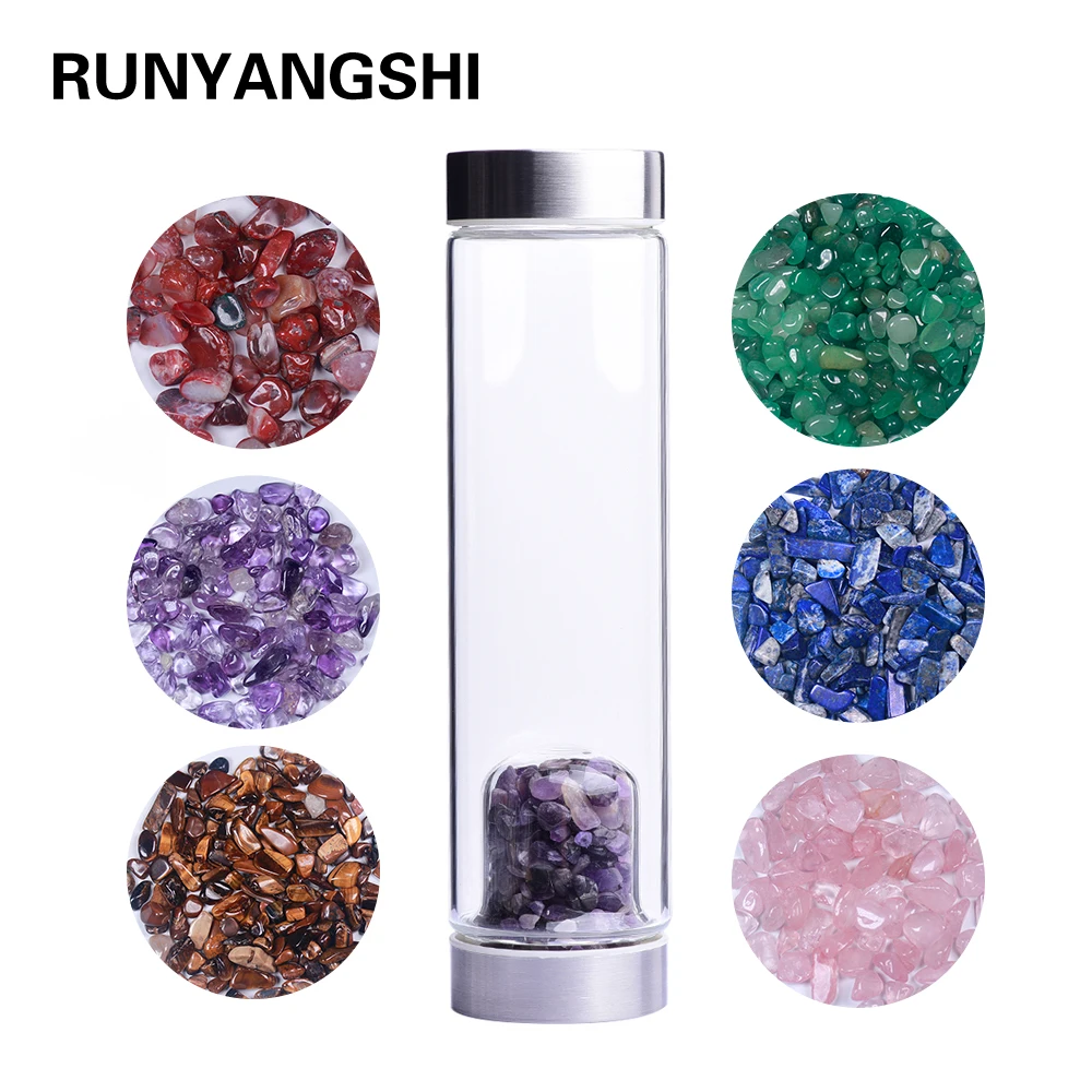 2020 Новое поступление Хрустальный фильтр стеклянная бутылка популярная розовая