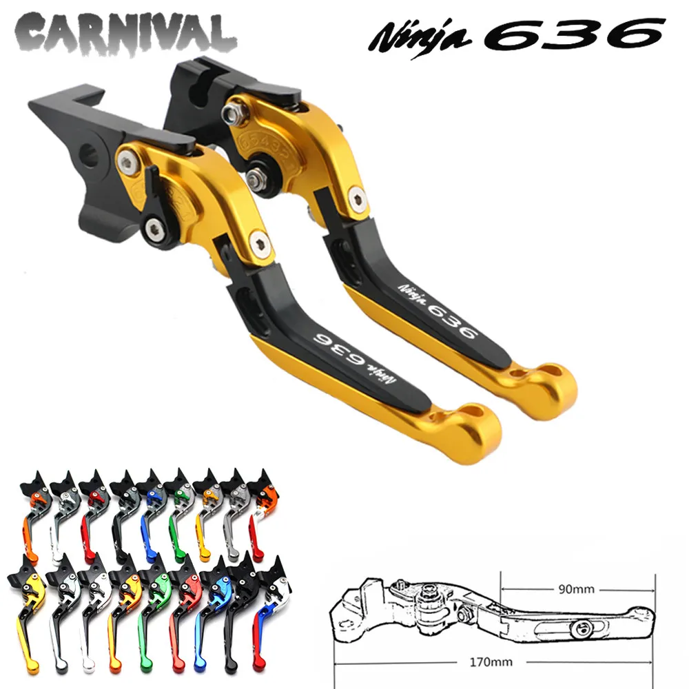 

CNC Folding Handlebar Brake Clutch Levers Handles 1 Set For Kawasaki Ninja ZX6R 636 ZX6RR ZX 6R ZX 6RR 2005 2006