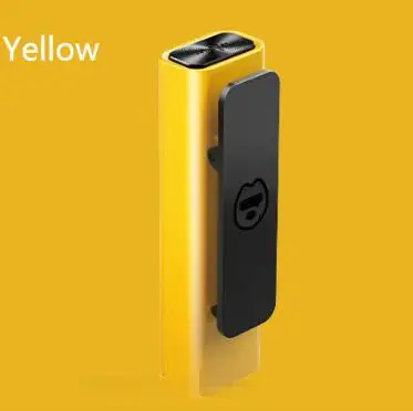 Yellow Xiaomi Sogou C1, умная ручка для записи AI, переводчик, 360 градусов, HD запись, интеллектуальное шумоподавление, задняя клипса, запись для совещаний - Цвет: Yellow