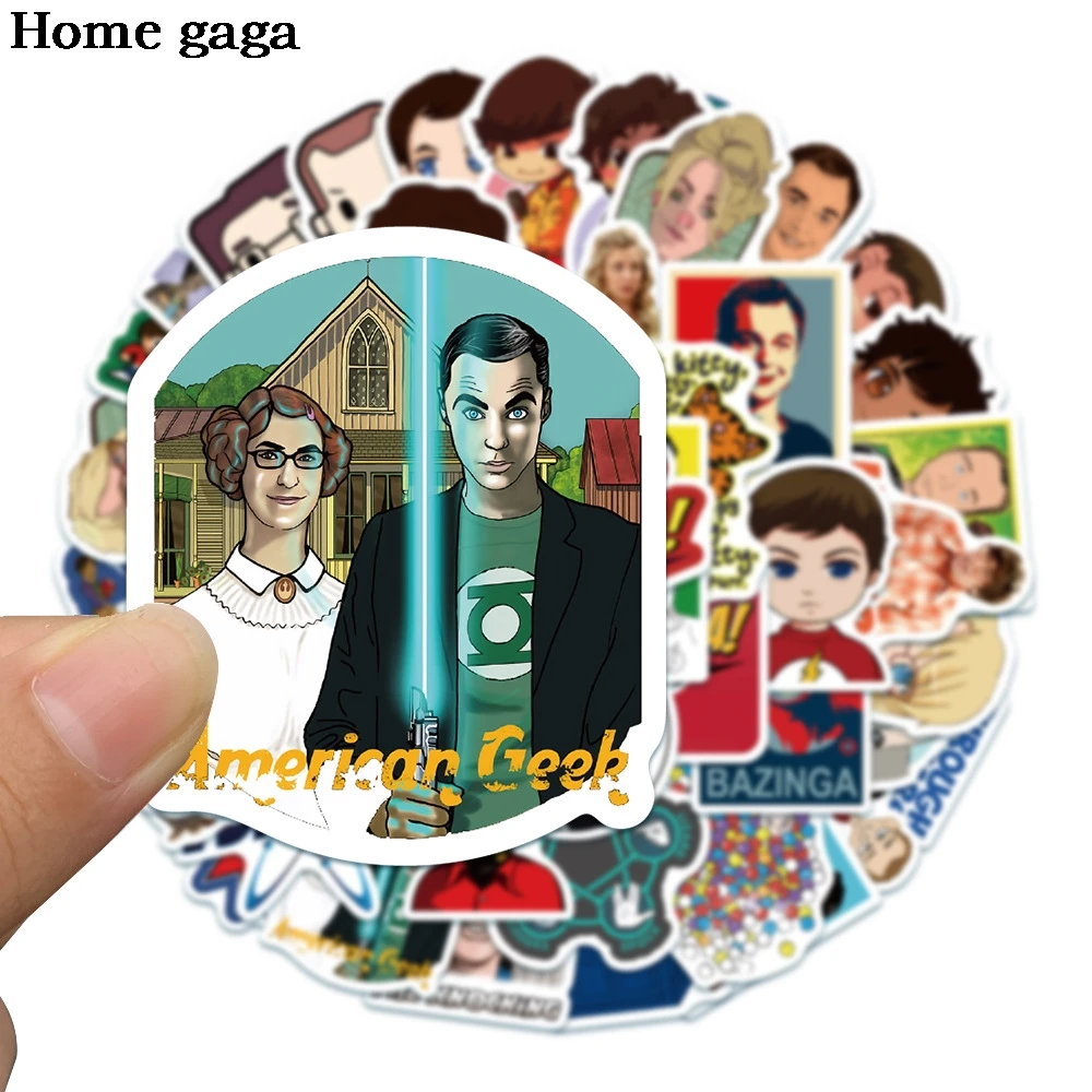 

D3450 Homegaga 50pcs/set TV Show Stickers DIY Scrapbooking Motorcycle Luggage Guitar Skateboard Waterproof Cool Decal Sticker
