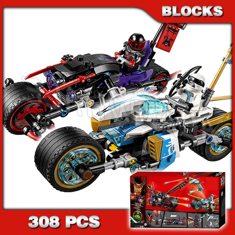 

308PCS Street Race Oni Bike Motorcycle Flag 10802 Building Blocks Assemble Gifts Bricks Compatible with Model