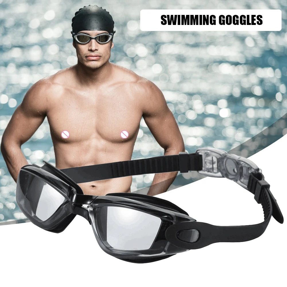 

Силиконовые прозрачные плавательные очки унисекс, водонепроницаемые противотуманные очки для дайвинга, водные Регулируемые очки для дайв...