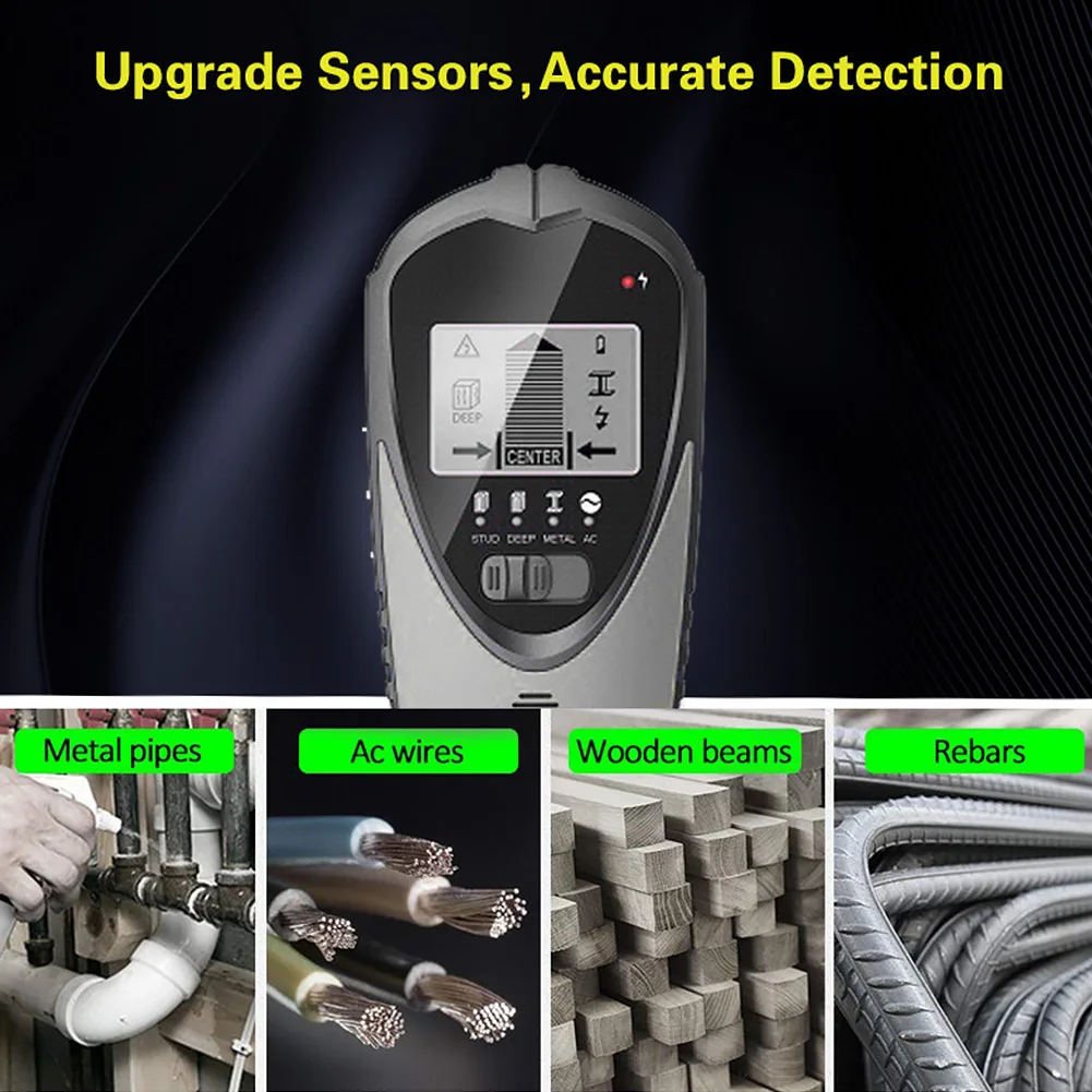 

Portable 4 In 1 Electronic Stud Sensor Beam Detector LCD Dispaly High Precision Wall Detector Stud Metal Detector