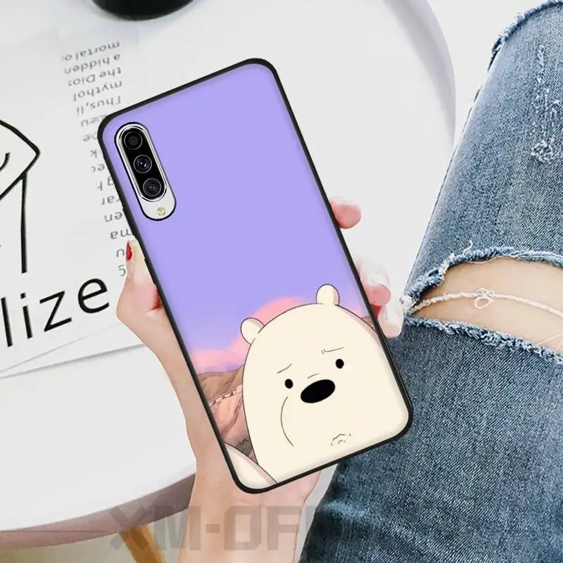 Ivits чехол для телефона с тремя голыми медведями черный мягкий резиновый из ТПУ