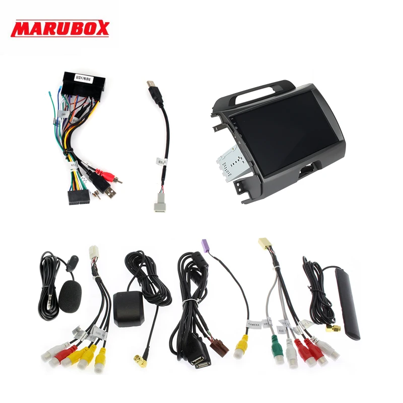 Marubox 996PX5 DSP, 64 ГБ, Штатная магнитола для Kia Sportage 2010-,автомобильный мультимедийный плеер,восьмиядерный процессор Rockchip PX5, Android 9.0, 9'' IPS экран, радио модуль TEF6686NXP