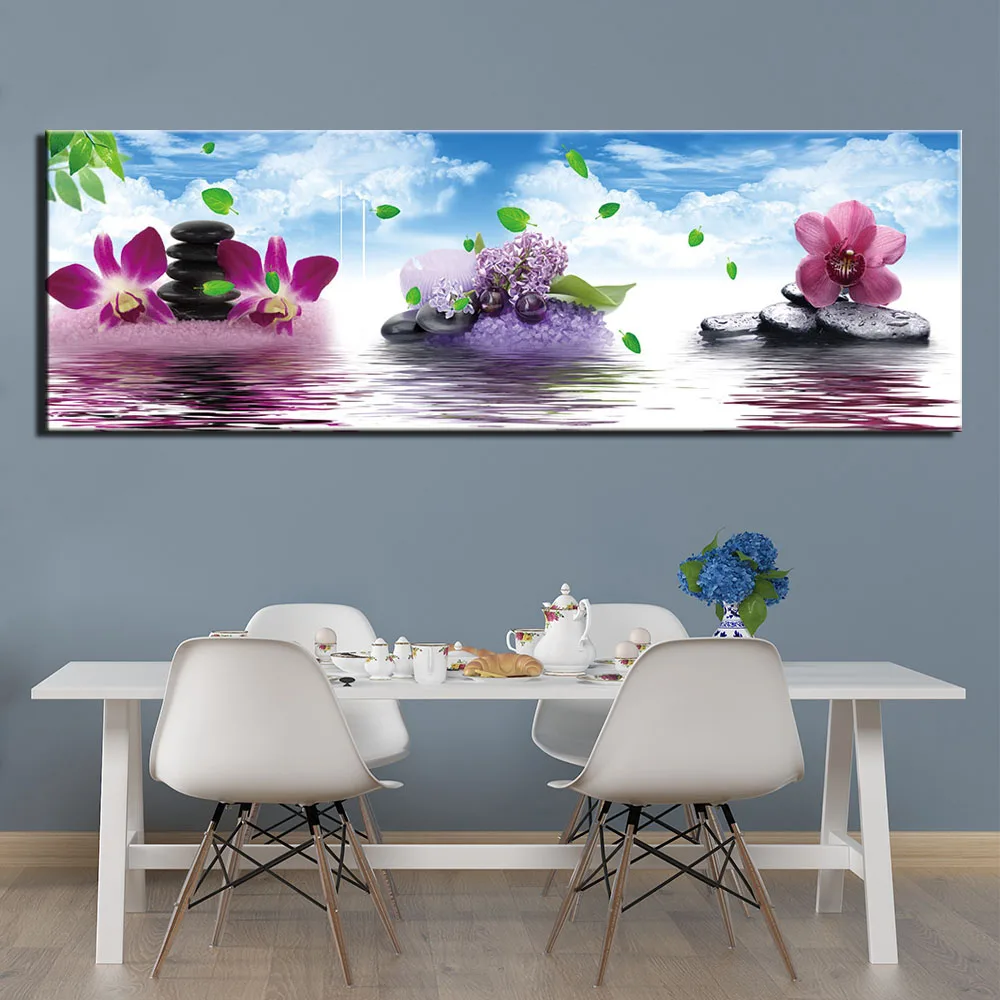 

1 Panel HD Prints Abstract Flowers Stones Picture Poster For Bedroom Home Decor Canvas Painting Wall Art Framework
