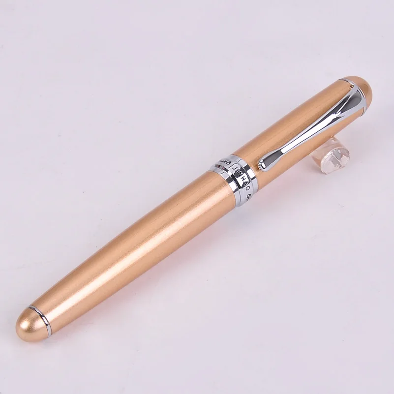 Ручка перьевая Jinhao 750 розовое золото/серебро/черный 11 цветов на выбор изогнутое