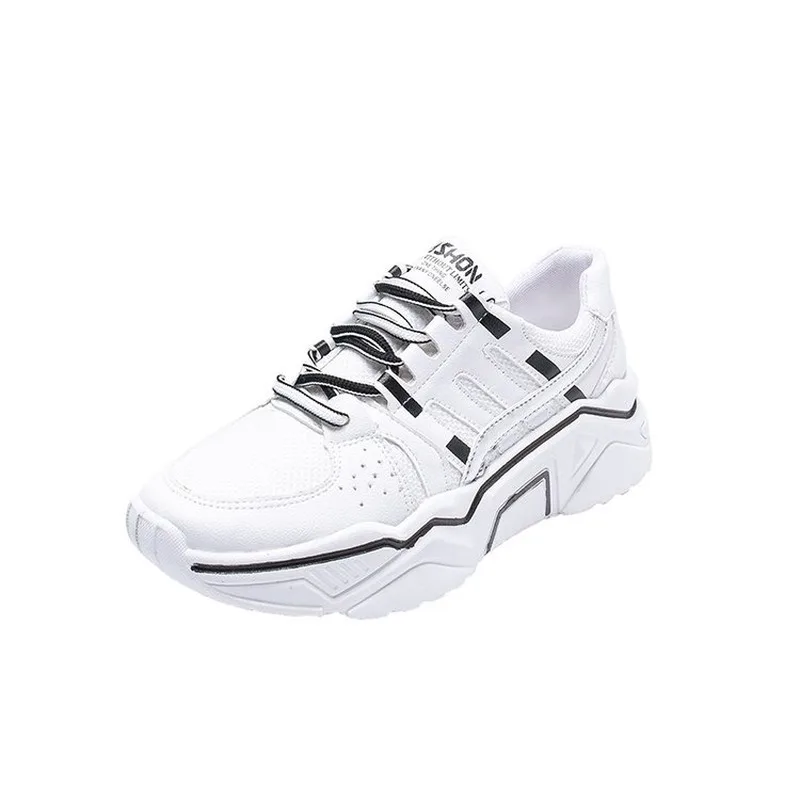 Женские кроссовки на толстой подошве LZJ модные массивные сникерсы платформе в