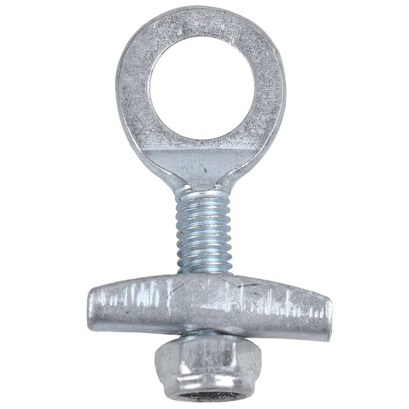 

2 Pcs Silver Tone Metal Diamond Back Burly Donut Chain Tensioner