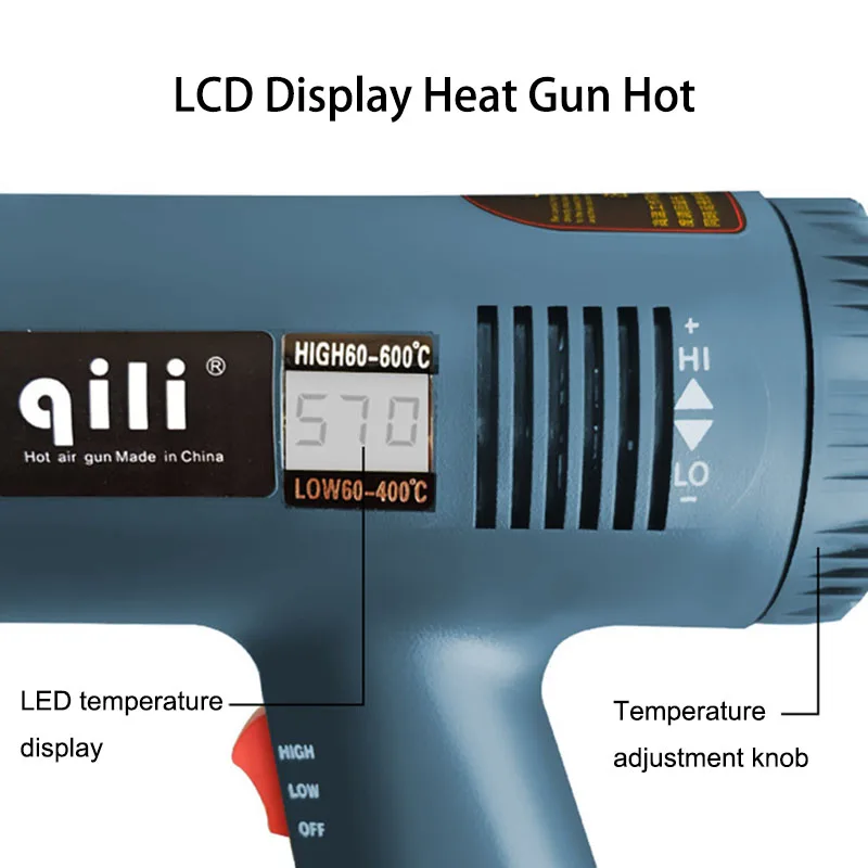 2000 Вт промышленный электрический тепловой воздушный пистолет 220 В термопистолет