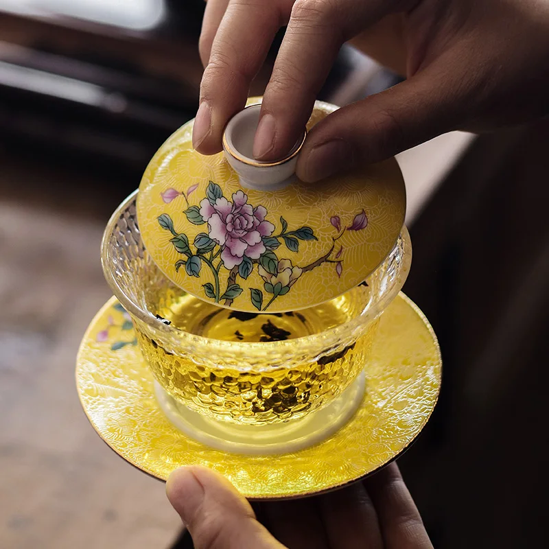 Японский стиль Gaiwan чайный набор костяной кунг фу Gai Wan чайная чашка фарфоровая