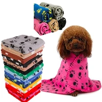pet soft warm blanket dog cat cute floral paw beds puppy double sided mat for couch car backseat