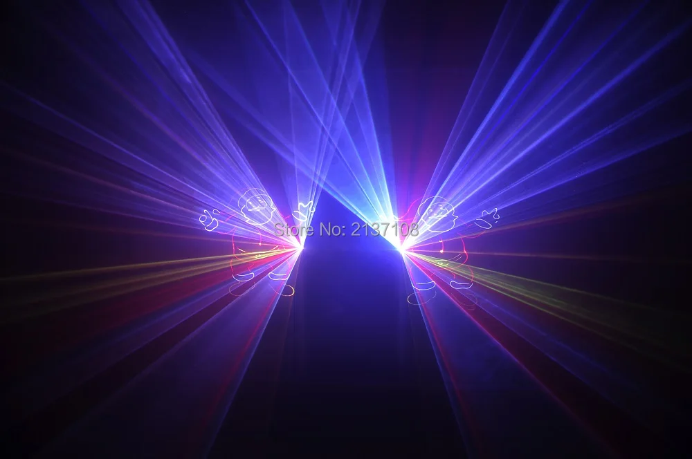 Новинка 5 Вт RGB светодиодный лазерный анимационный свет DMX512 DJ диско-клуб шоу