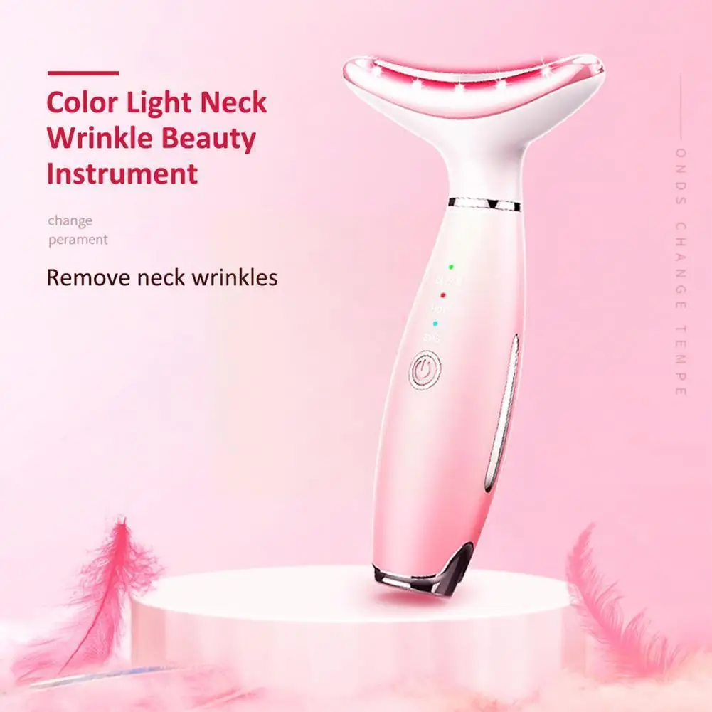 

Hot Compression Beauty Neck Device Color Light Neck Wrinkle Instrument Neck Skin Neck Care Device Import Lifting Reduction