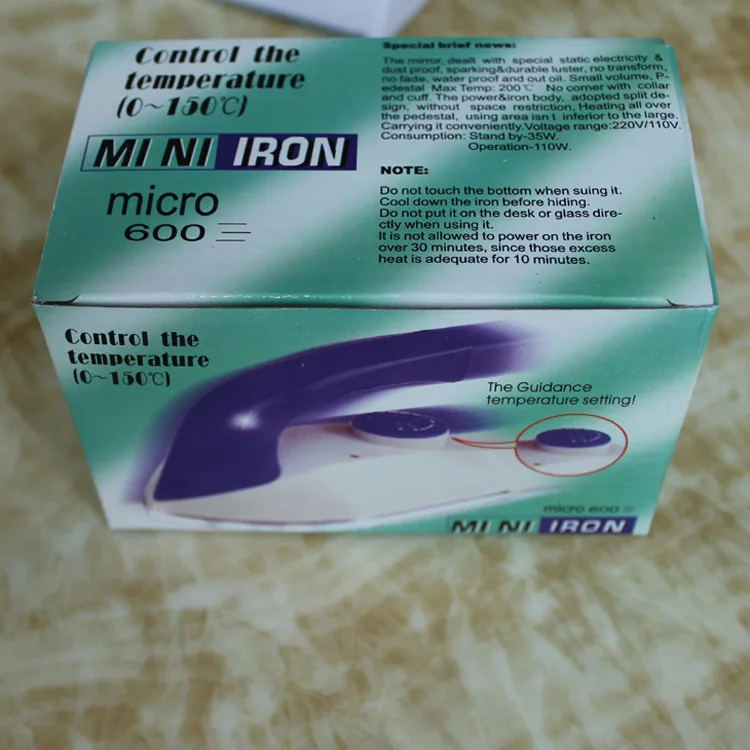 

Mini Electric Steam Iron Home travel irons For Clothes Electroplated Steel Plate Handheld Flatiron Automatic Temperature 220V