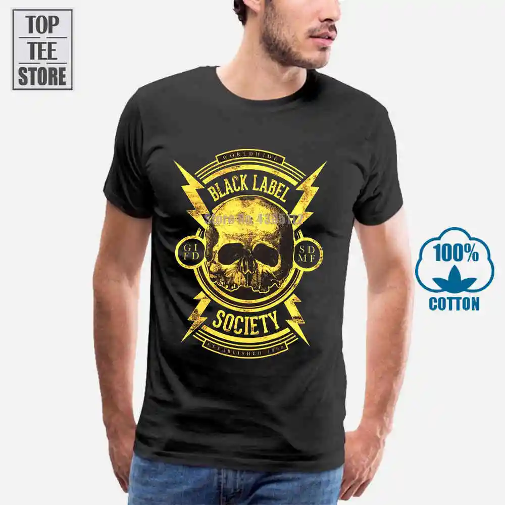 Черная рубашка с надписью общества футболка черепом размеры S M L Xl Xxl Официальная