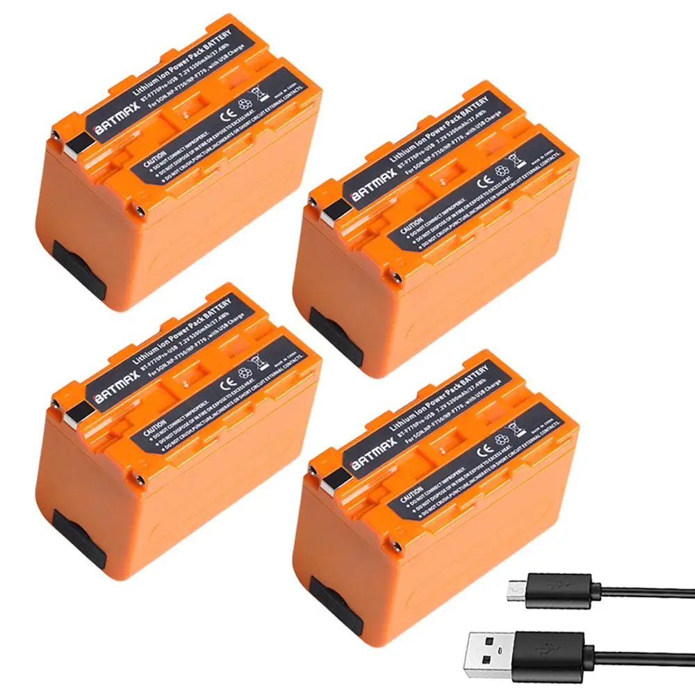5200 мА/ч USB Выход NP F750 F730 F770 Батарея LED Мощность индикатор для Sony F960 F970 F550 CCD TRV58 V1J