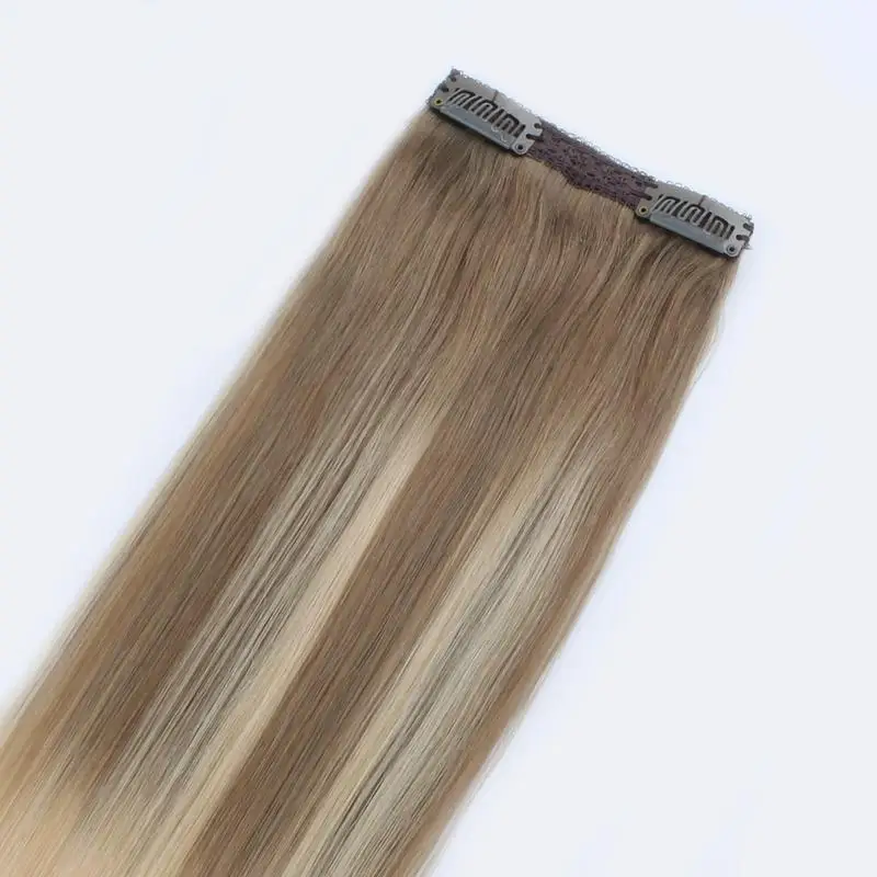 

Hot Selling Long Lifrspan No Knots No Falling Of Invisible Seamless Clip In Hair Extension