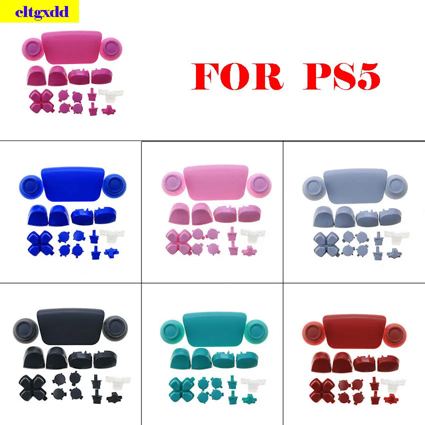

FOR PS5 direction keys R1 L1 R2 L2 ABXY button handle joystick cap PS5 controller full set of button replacement