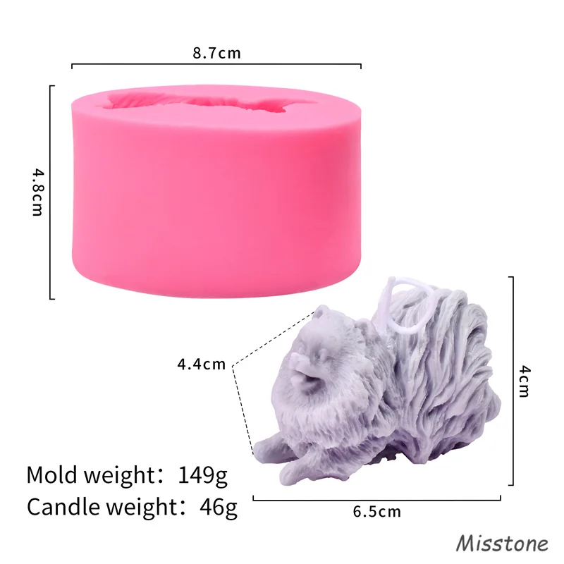 

Sea Dog Shape Silicone Candle Mold DIY To Make Plaster Resin Model Fudge Ice Cube Chocolate Cake Tool Soap Holiday Gift Wax Mo