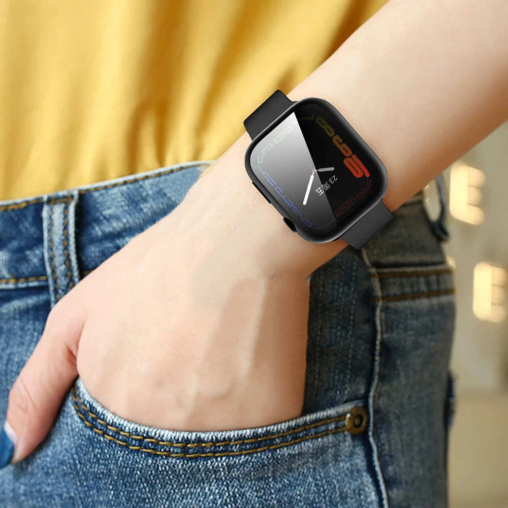 Fashion Screen Protector Case for Apple Watch Series 8 7 6 SE 5 4 Cover 41mm 45mm 40mm 44mm Soft Bumper for Iwatch Tpu Shell