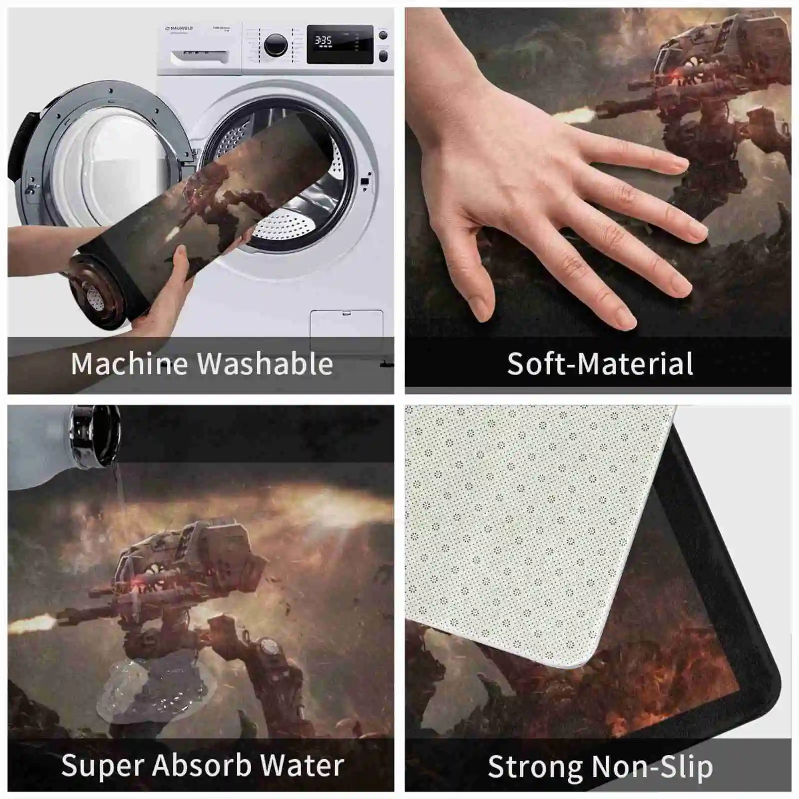 Коврик для ног Goliath домашний ковер завтрака комиксов фразы игр чашка кофе с соком