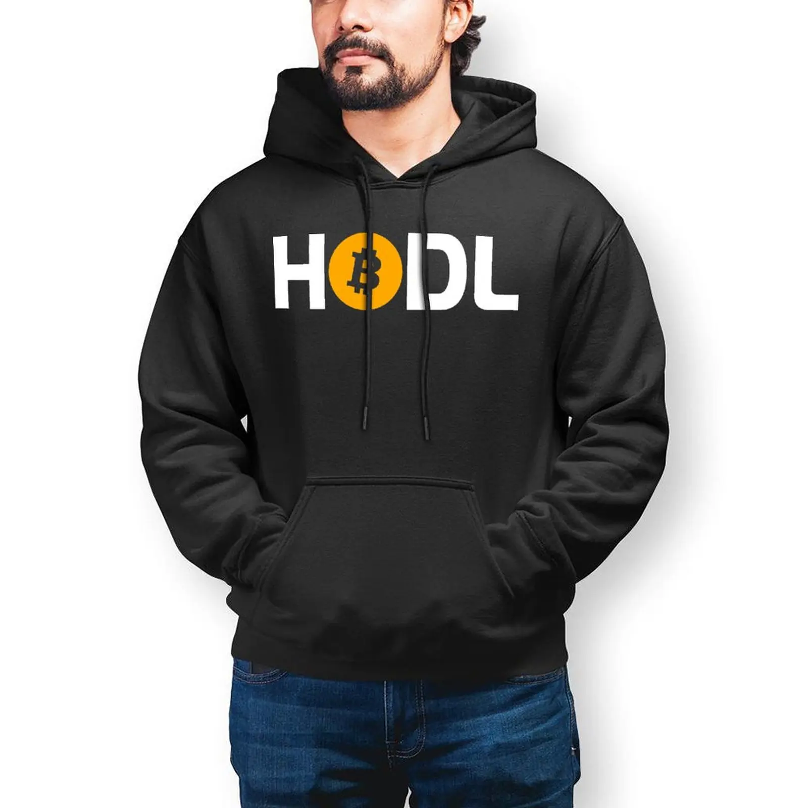 

Забавная криптовалюта Hodl Толстовка Биткоин уличная одежда зимние толстовки классные Большие размеры фотомужские