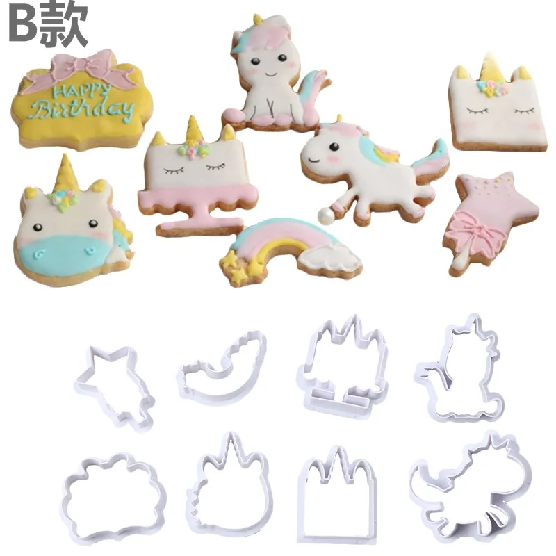 8 шт./компл. формочки для печенья фламинго автомобиль животное серия океана