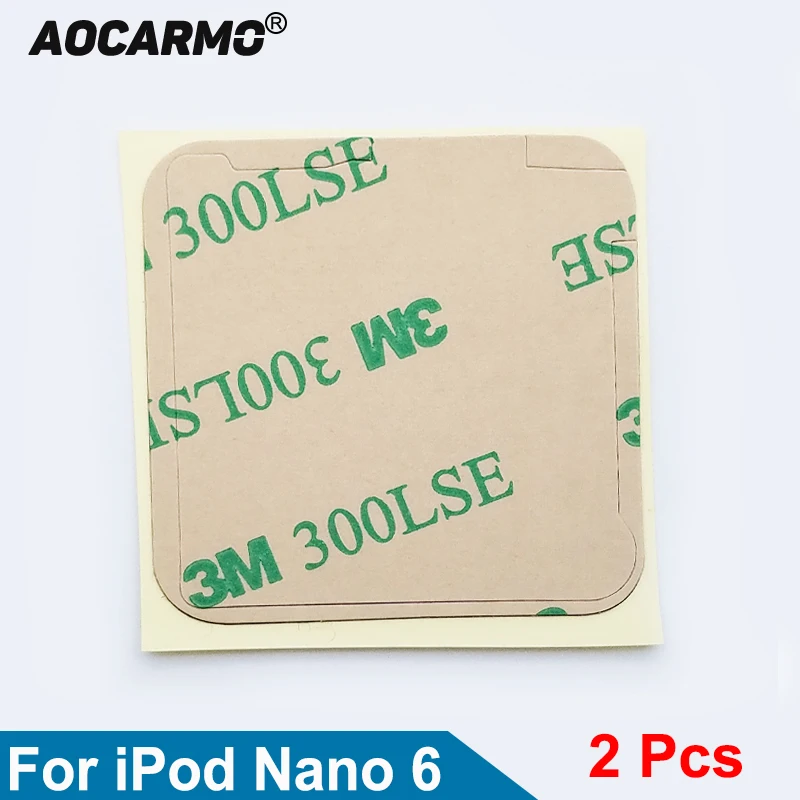 Aocarmo 2Pcs/Lot LCD Display Screen Sticker Adhesive For iPod Nano 6 Gen 6th 300LSE Tape