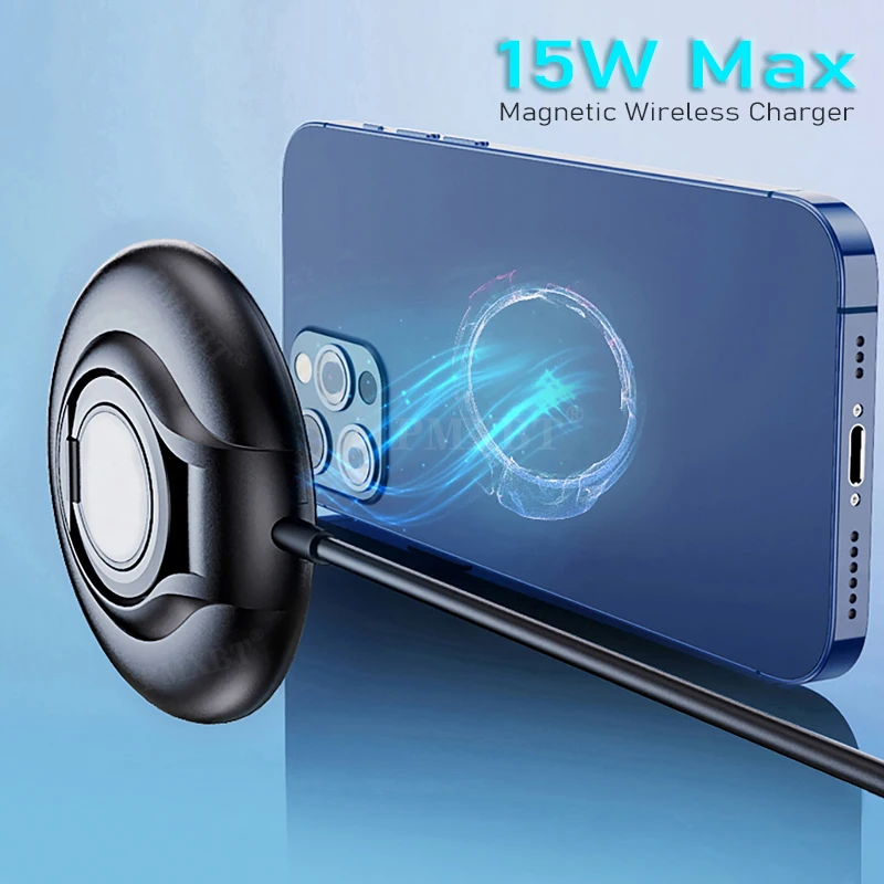 

15w PD Magnetic Wireless Charger For Magsafing iPhone 13 12 Pro Max Fast Fast Dock Charger Usb C Magnet Adsorbable Charging Pad