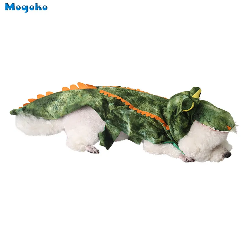 Mogoko 1 шт. смешные костюмы крокодила собаки, ПЭТ косплей на Хэллоуин, Рождество платье, Очаровательная кошка одежда животных теплые наряды одежда