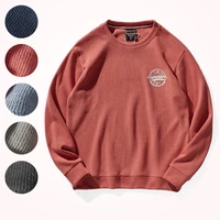thickened round neck pullover top men s autumn and winter simplicity letter print sweatshirt