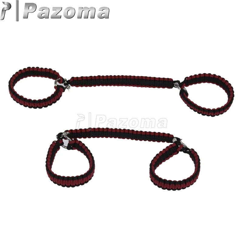 5 цветов Rollbar Paracord захватные ручки с d-образными скобами для Jeep Wrangler TJ CJ JK LJ 2 двери 4