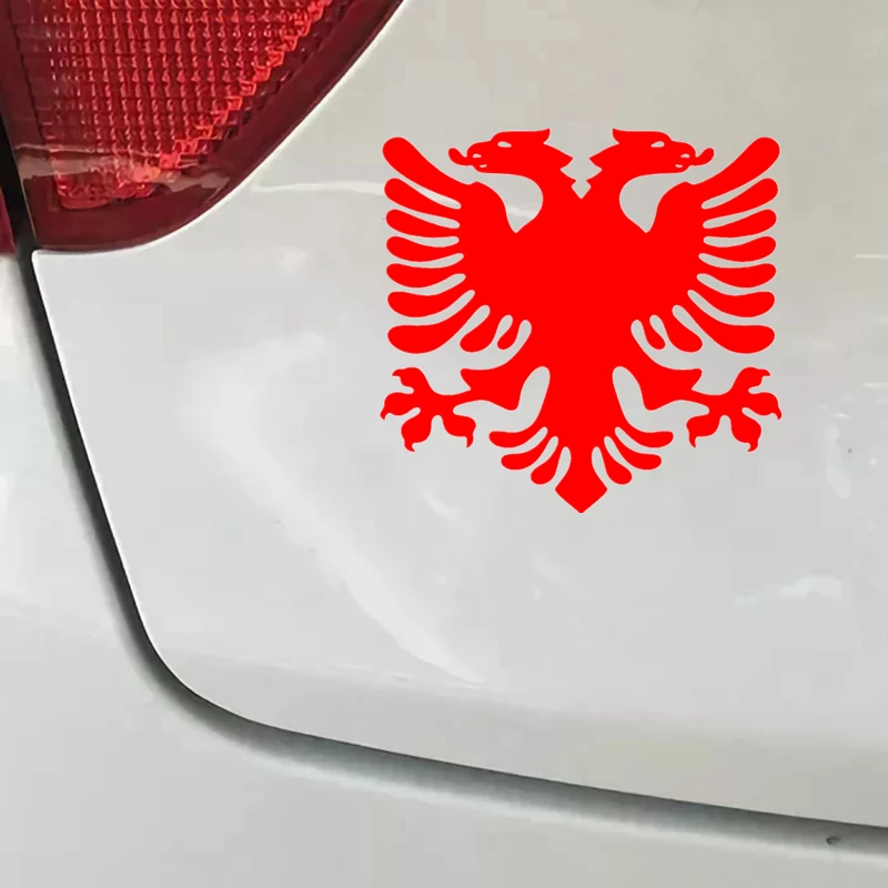 

Funny Cartoon Albanian Eagle Decal Car Stickers Styling Bumper Window Laptop Waterproof Cover Scratches Accessories KK15*14cm
