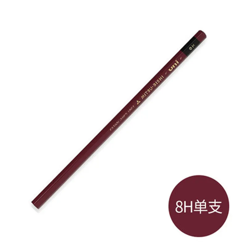 8H 1PCS Uni 1887 Улучшенный деревянный карандаш для проверки твердости карандаш для рисования HI-UNI 1 шт - Цвет: 8H 1PCS