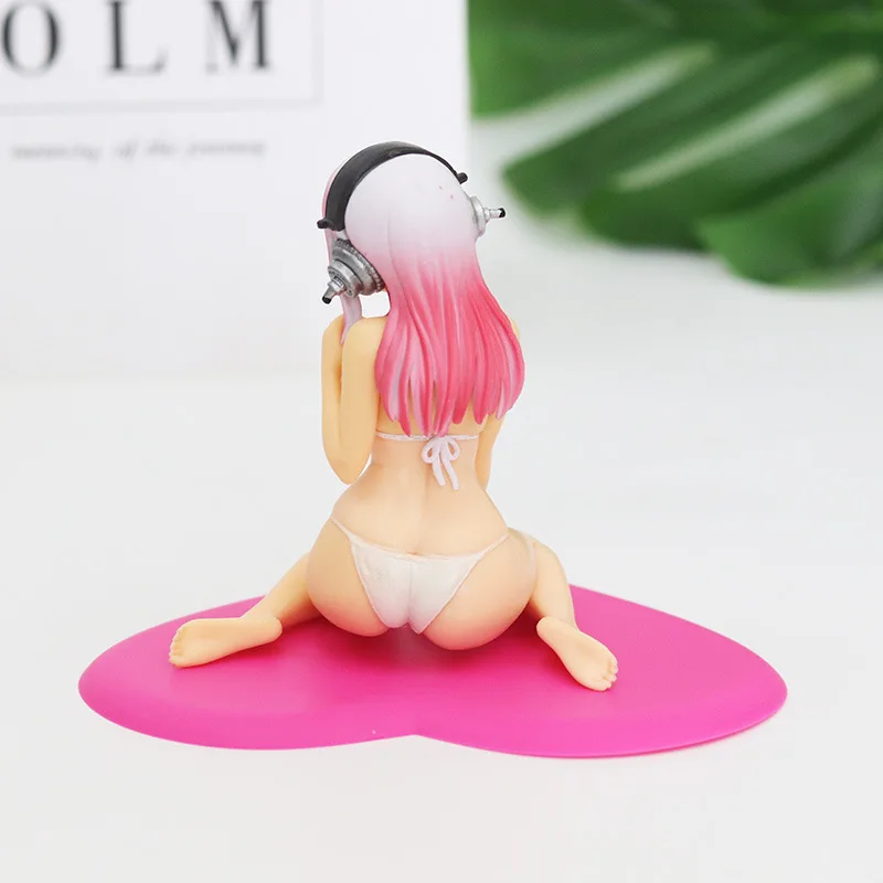 Аниме Фигурка Супер Sonico Сексуальная 13 см бикини из ПВХ прекрасное украшение