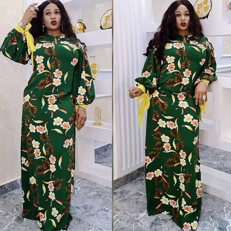 

Африканские платья для женщин 2021 Дашики Африканские женщины с принтом платье с длинным рукавом африканская одежда женская Американская Од...