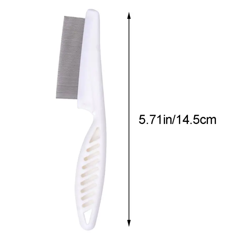 

Pet Hair Comb Brush Stainless Pin Flea Shedding Trimmer Removal Dog Cat Grooming Fur Cleaning Tool