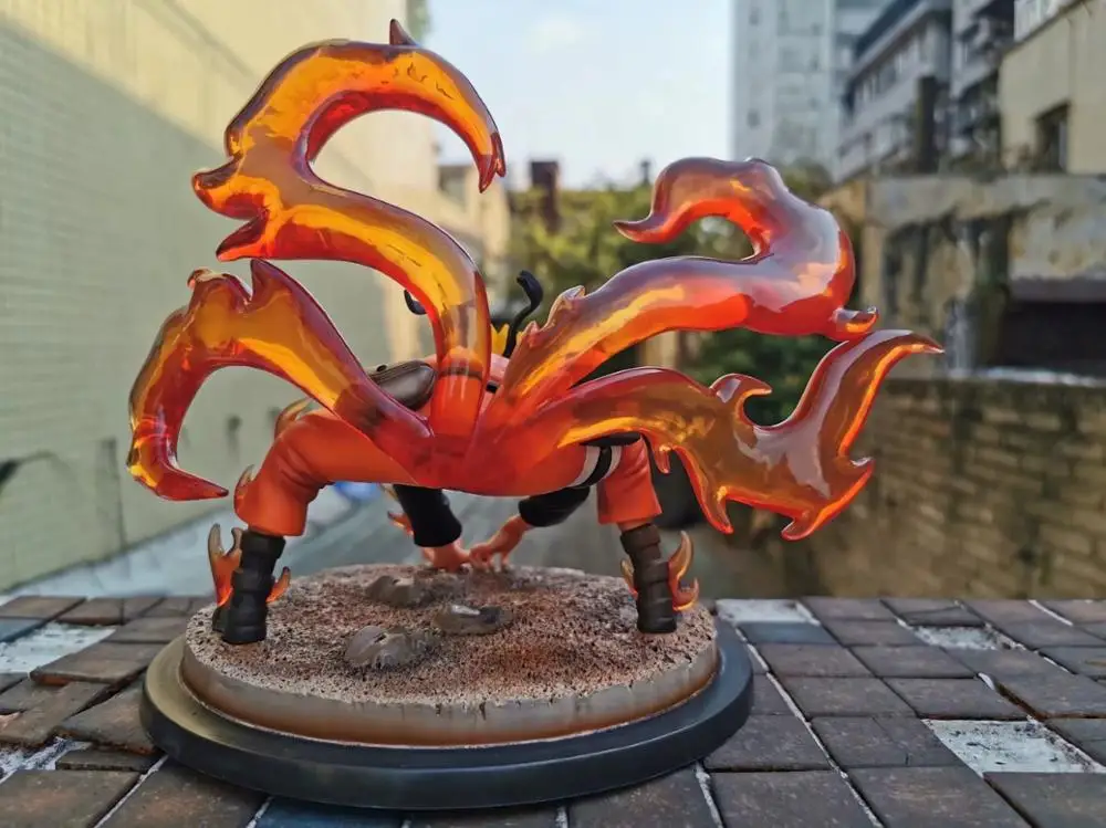 Новый аниме 20 см Узумаки Наруто рисунок v-образной КРЕПЕЖНОЙ ПЛАСТИНОЙ LS GK Ninetales