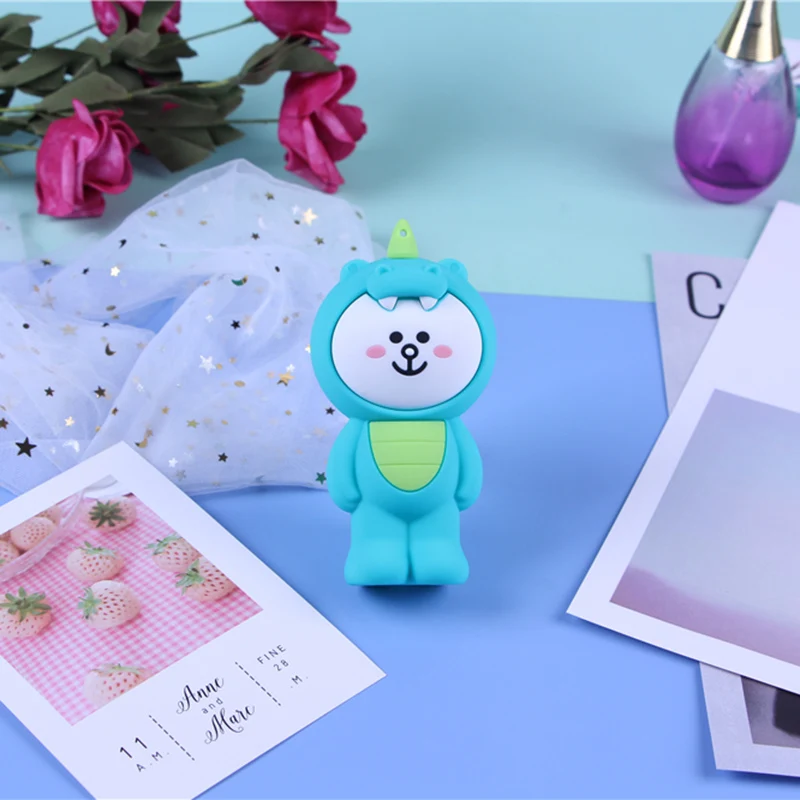 AB09 Мини-кошелек с 3D рисунком из силикагеля для монет, милый женский маленький кошелек, сумка для девочек, детский подарок, брелок, сумки, косметичка для хранения - Цвет: AB09