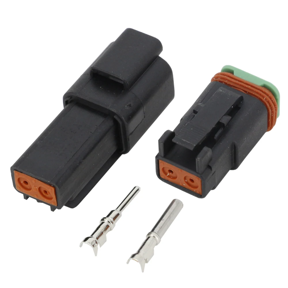 Черный 10 комплектов 2 Pin DJ3021Y-1.6-11/21 Deutsch разъемы DT04-2P/DT06-2S автомобильный водонепроницаемый провод электрический разъем