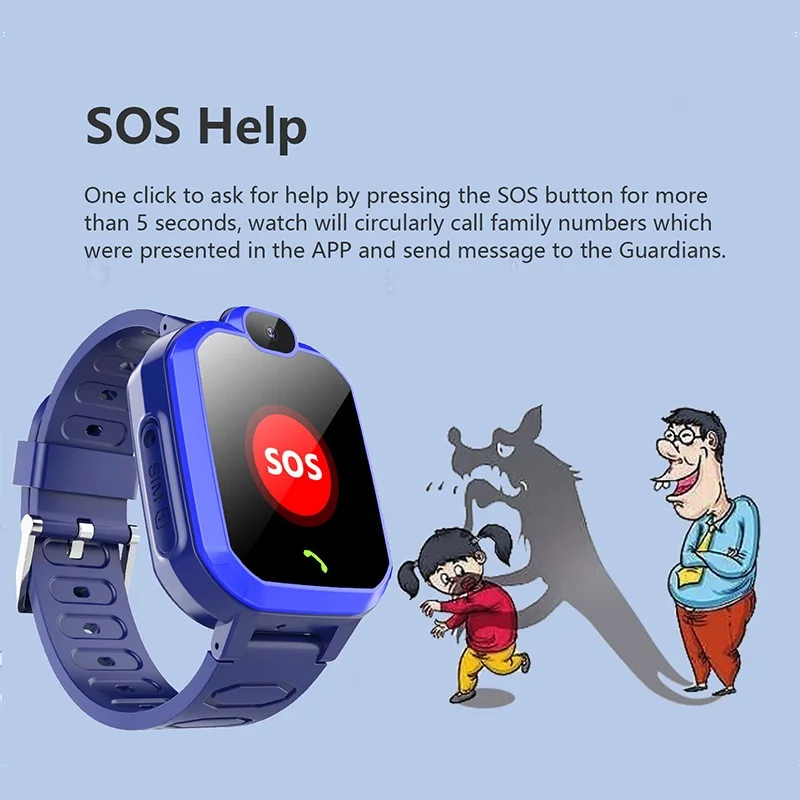 Детские Смарт часы LBS Kid для детей экстренные вызовы локатор трекер монитор