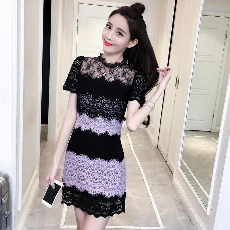 Женские сексуальные кружевные платья с вышивкой винтажное платье высокой талией